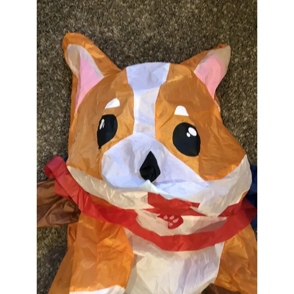 Inflatable Costumes Dog Costume Halloween Blow Up Ride on Corgi Costume Animal